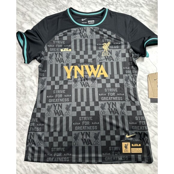 Nike LeBron x Liverpool FC Stadium women's Soccer Jersey Tee FZ3200 011 Medium - Picture 1 of 7